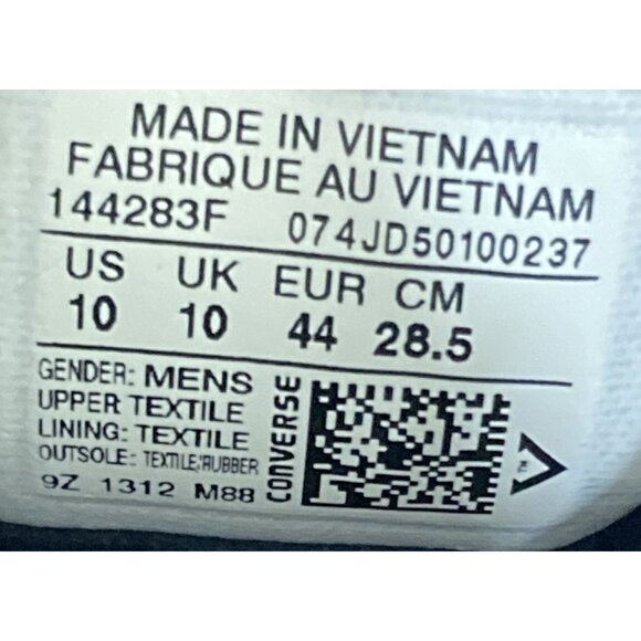 Converse One Star Men's Size 10 Navy Blue Canvas casual Shoes Sneakers - Picture 9 of 9